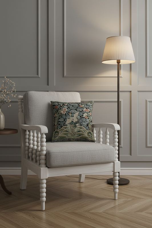 Rank Badge with Crane II Pillow