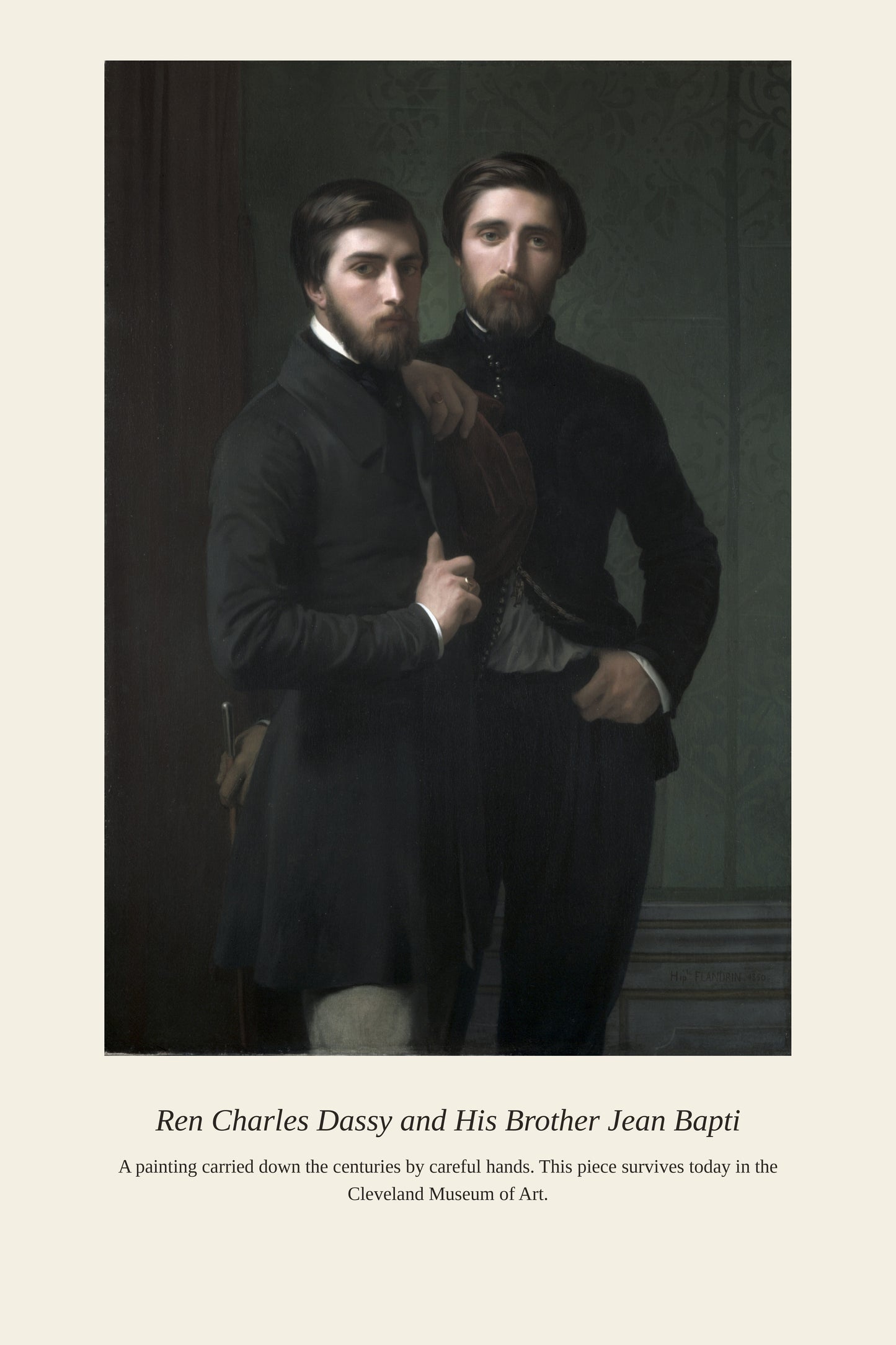 Ren Charles Dassy and His Brother Jean Bapti - Antique Asian Art Print