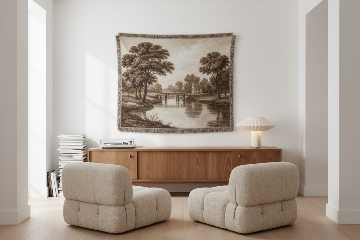 River Stour, Suffolk — Lucas Tapestry Blanket