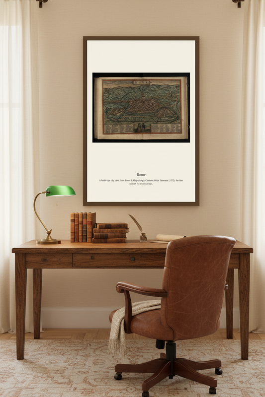 Rome — Antique City Map Print