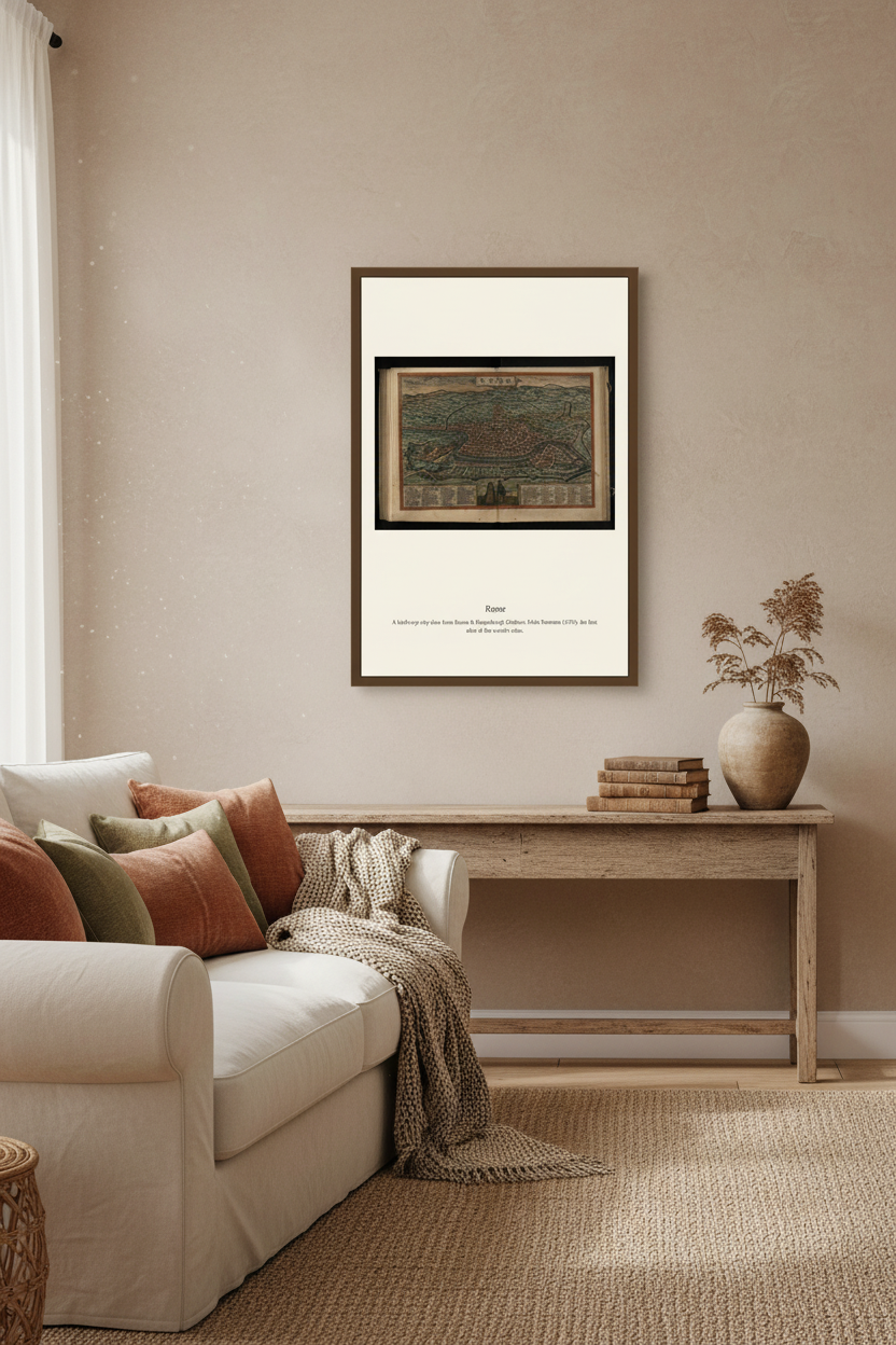 Rome — Antique City Map Print