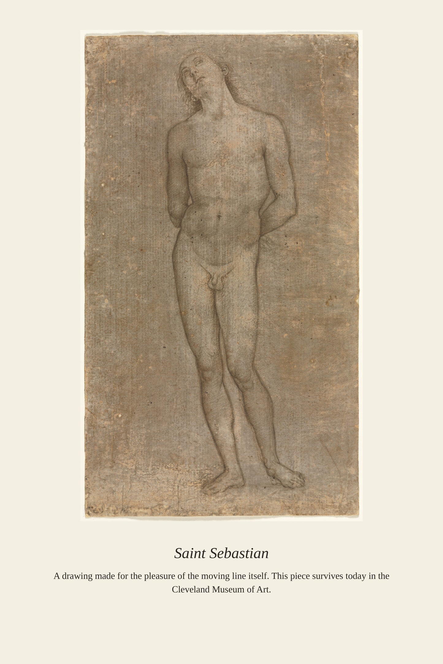 Saint Sebastian - Antique Religious Art Print
