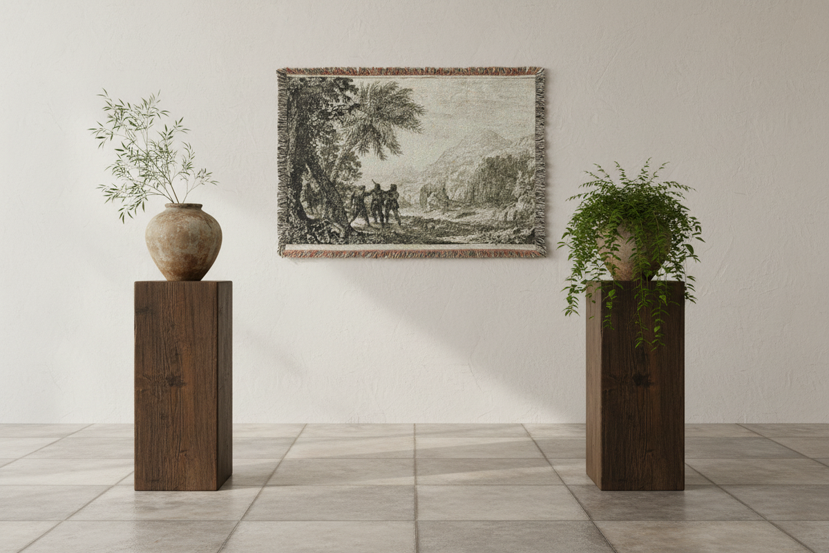 Scene of Brigands — Lorrain Tapestry Blanket