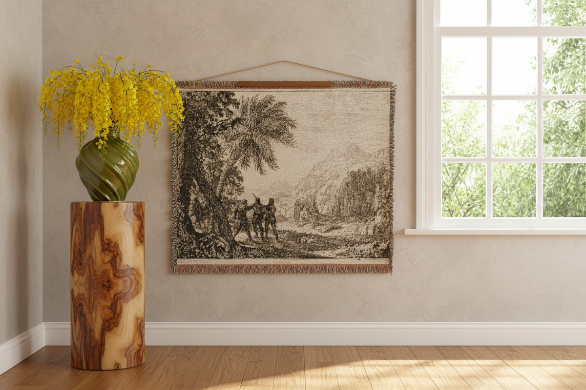 Scene of Brigands — Lorrain Tapestry Blanket