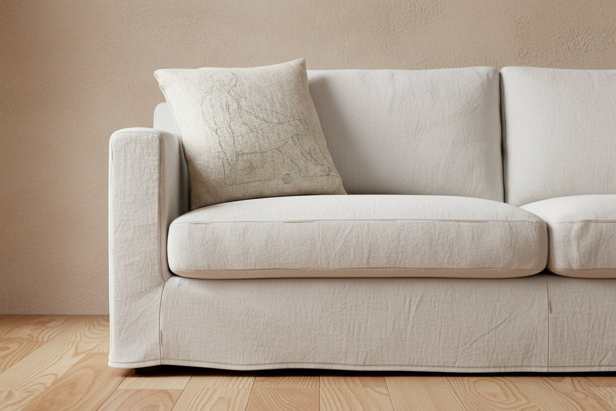 Seated Male Nude (style of David) Pillow