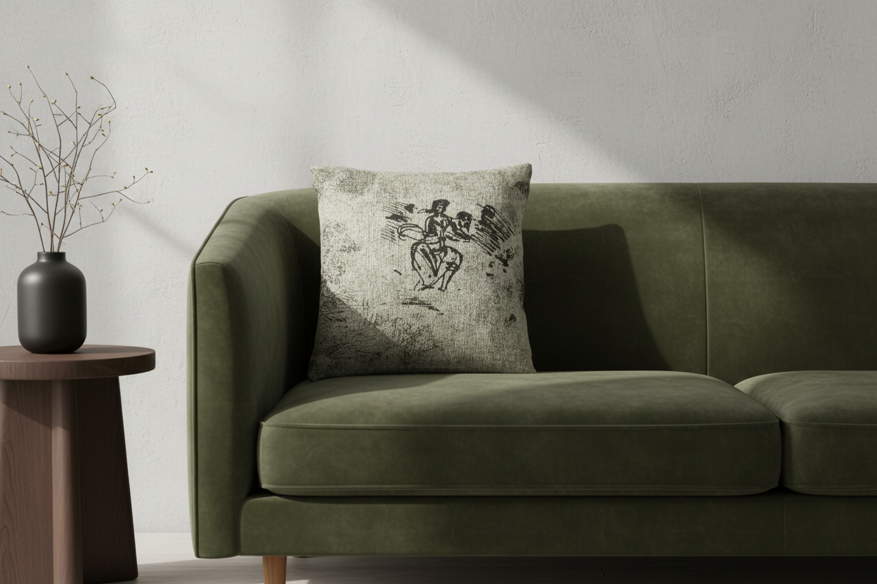 Seated Woman and Other Sketches — Lorrain Pillow