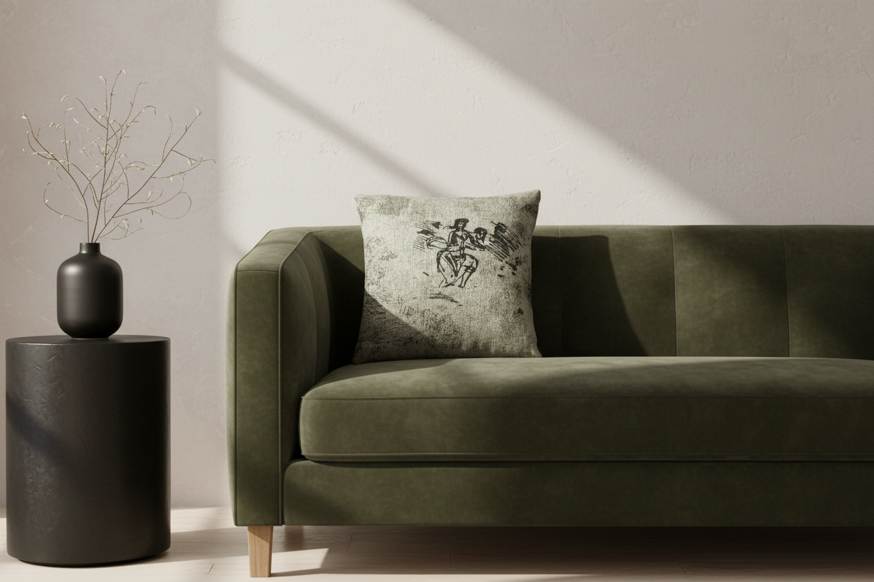 Seated Woman and Other Sketches — Lorrain Pillow