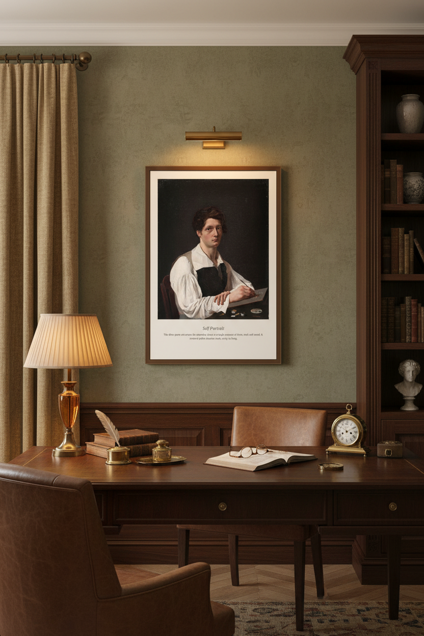 Self Portrait — Antique Portrait Print