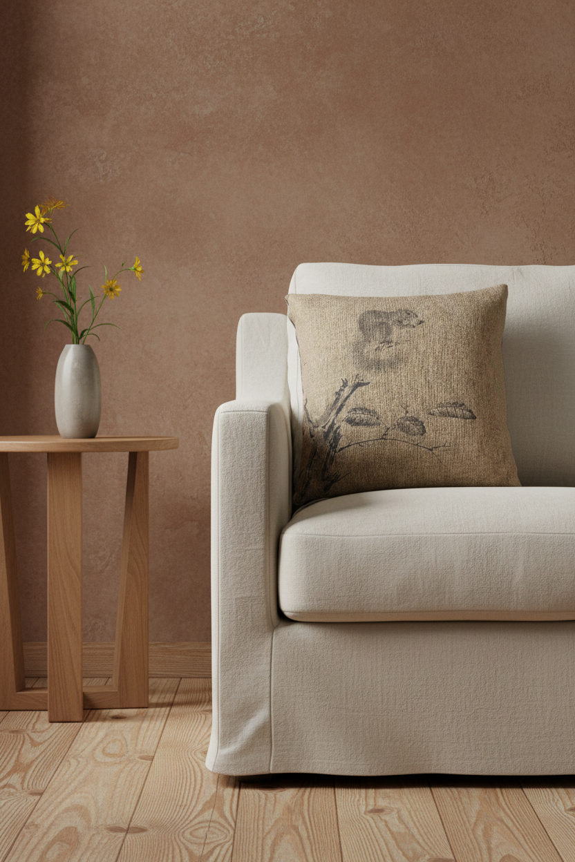 Squirrels on the Chestnut Tree Pillow
