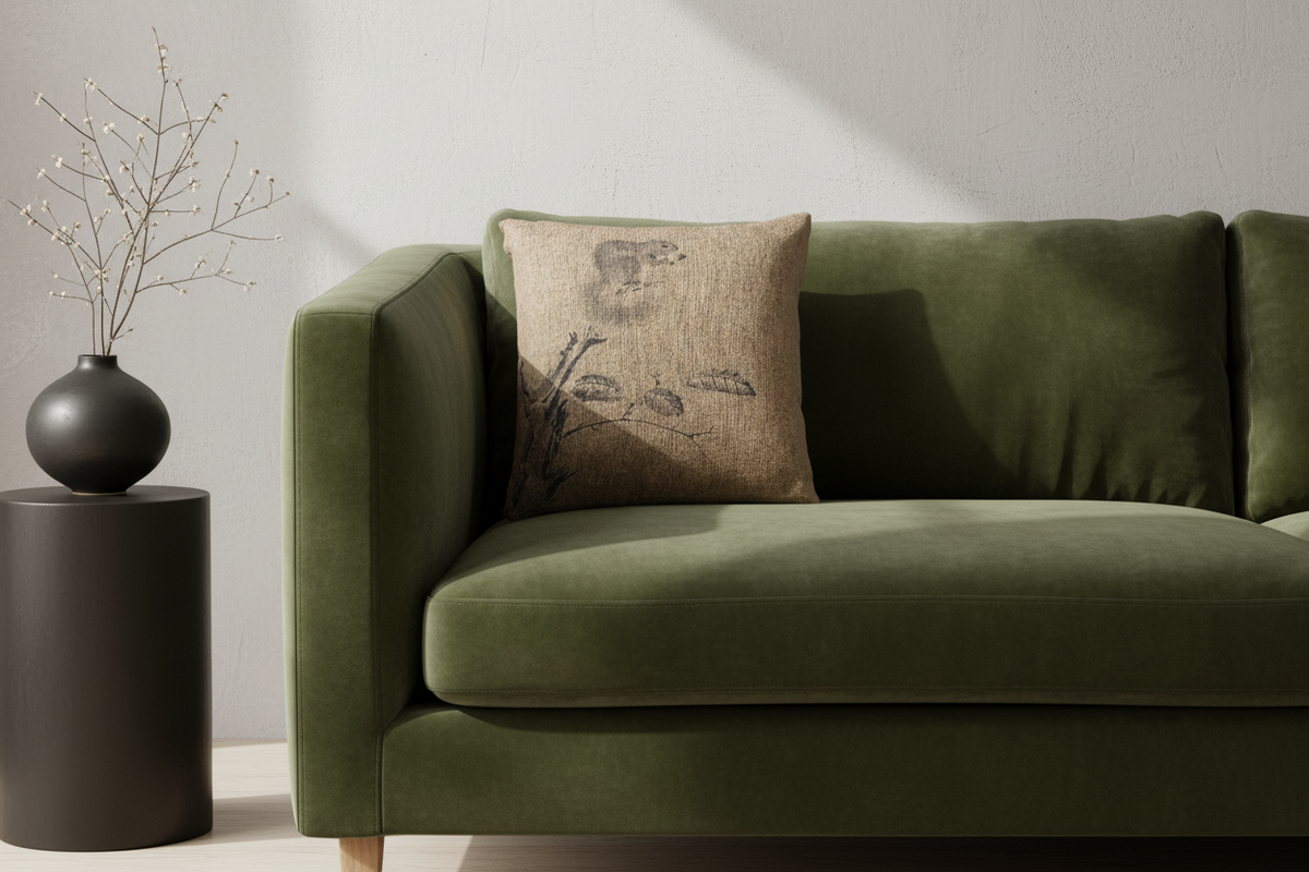 Squirrels on the Chestnut Tree Pillow