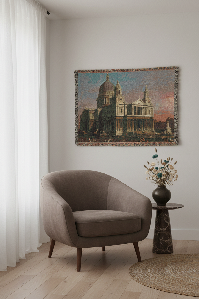 St. Paul's Cathedral — Canaletto Tapestry Blanket
