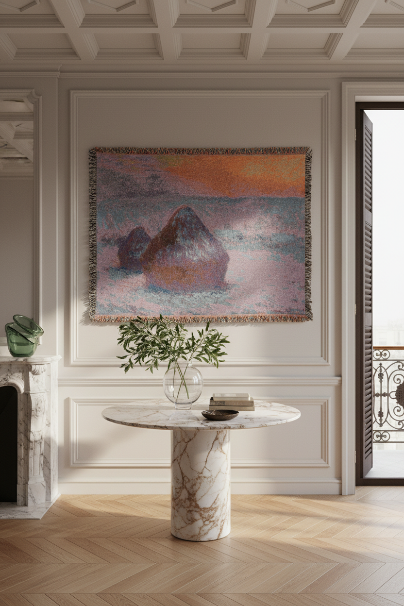 Stacks of Wheat — Monet Tapestry Blanket