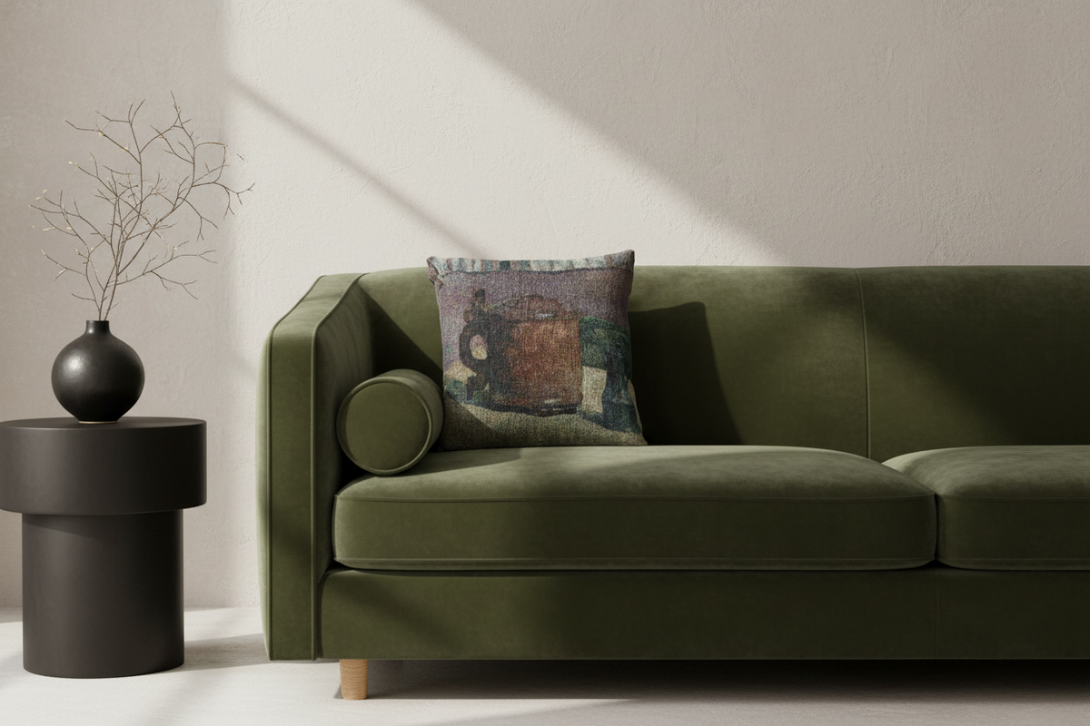 Still Life Wood Tankard and Metal Pitcher — Gauguin Pillow