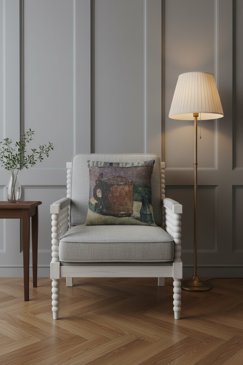 Still Life Wood Tankard and Metal Pitcher — Gauguin Pillow