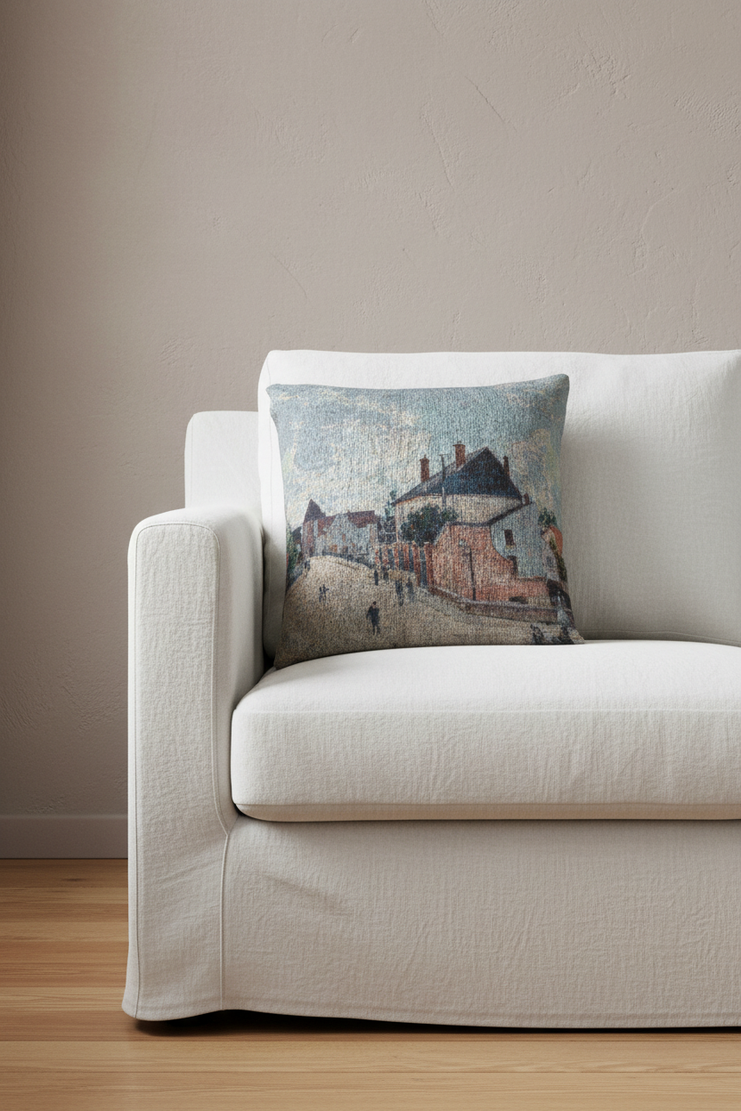 Street in Moret — Sisley Pillow