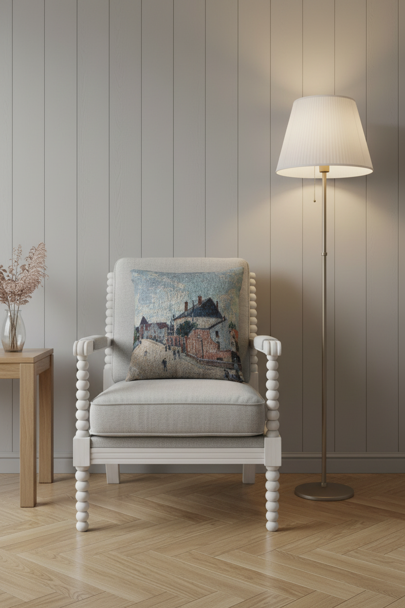 Street in Moret — Sisley Pillow