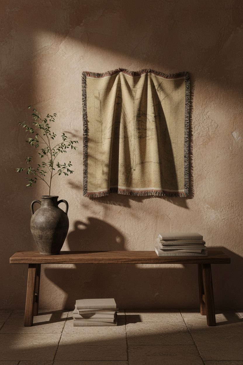 Study for Paris Street — Caillebotte Tapestry Blanket