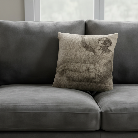 Study of a Male Nude — Degas Pillow
