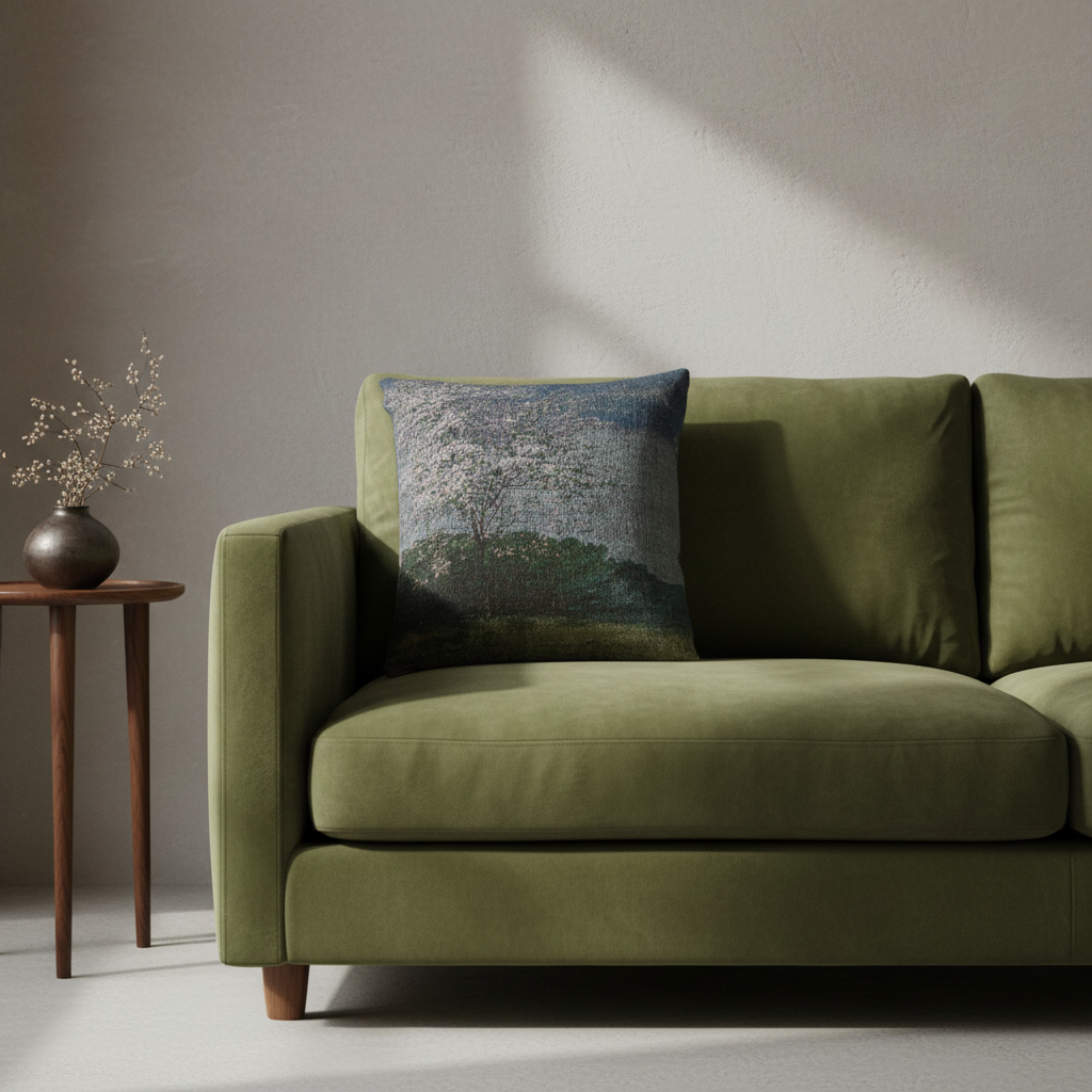 Study of a Tree in Bloom — Turner Pillow