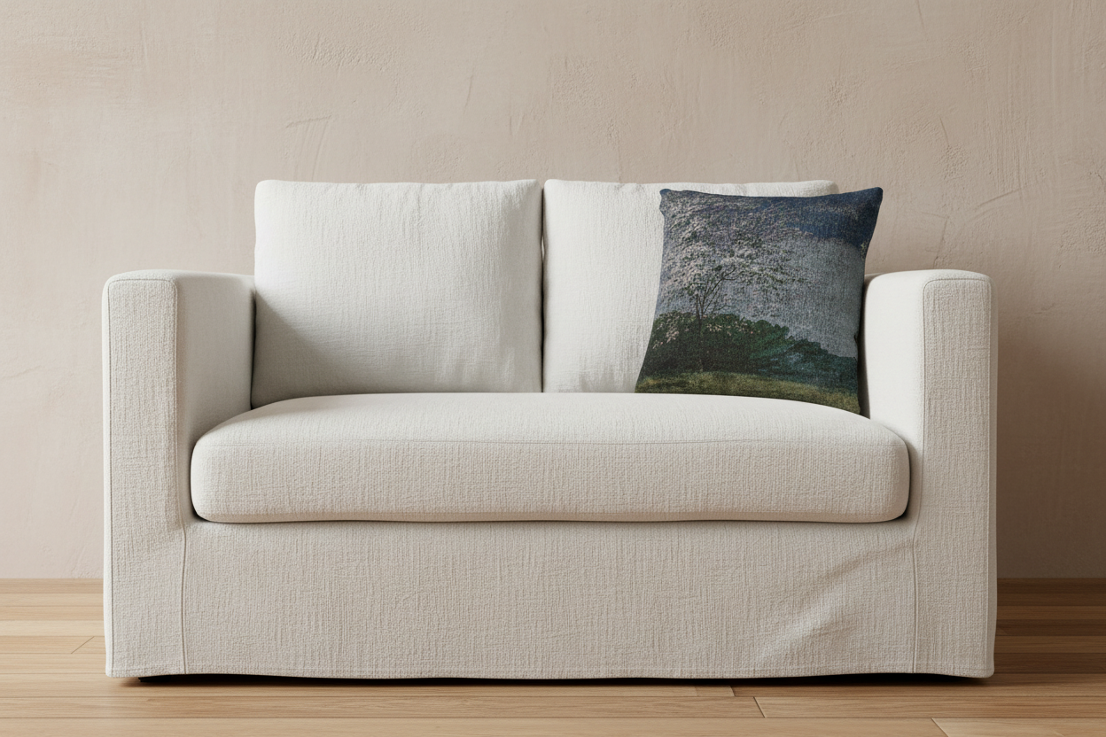 Study of a Tree in Bloom — Turner Pillow