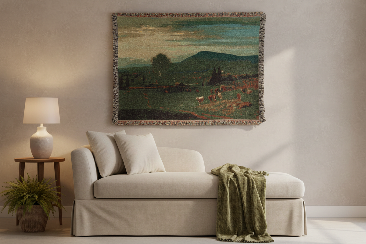 Summer in the Catskills — Inness Tapestry Blanket
