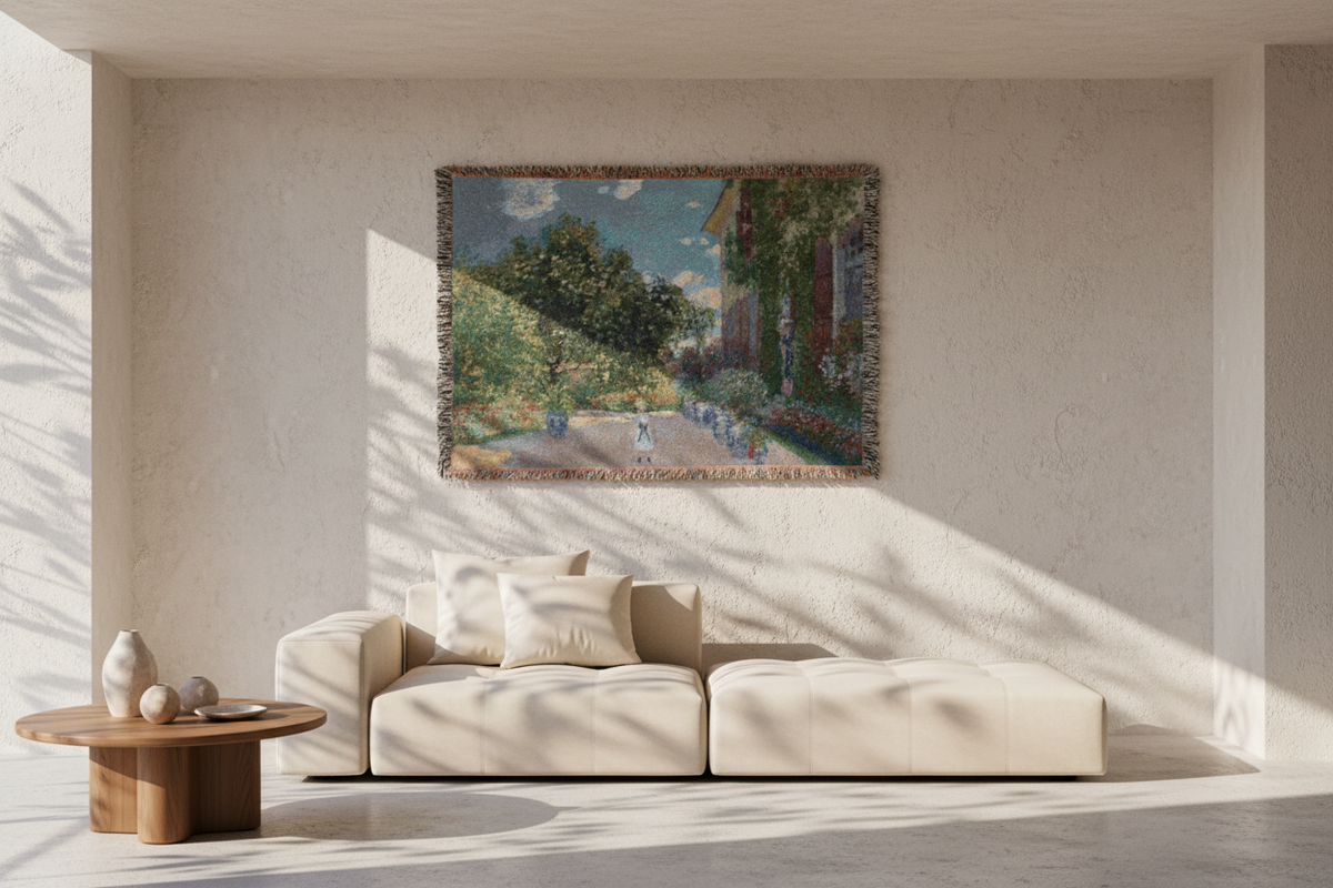 The Artist's House at Argenteuil — Monet Tapestry Blanket