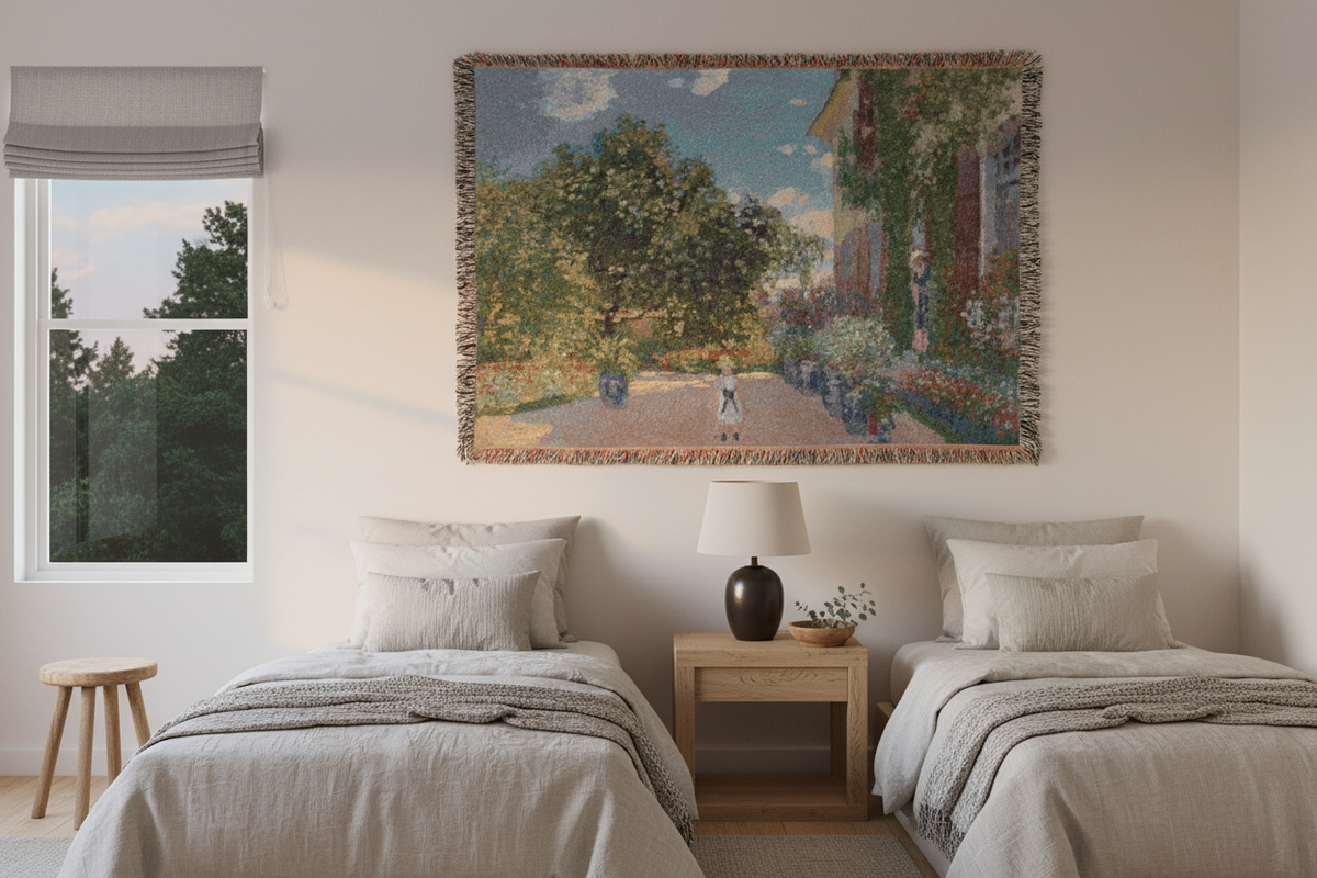 The Artist's House at Argenteuil — Monet Tapestry Blanket