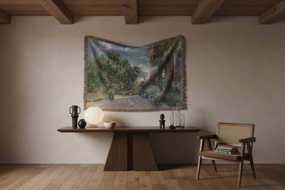 The Artist's House at Argenteuil — Monet Tapestry Blanket