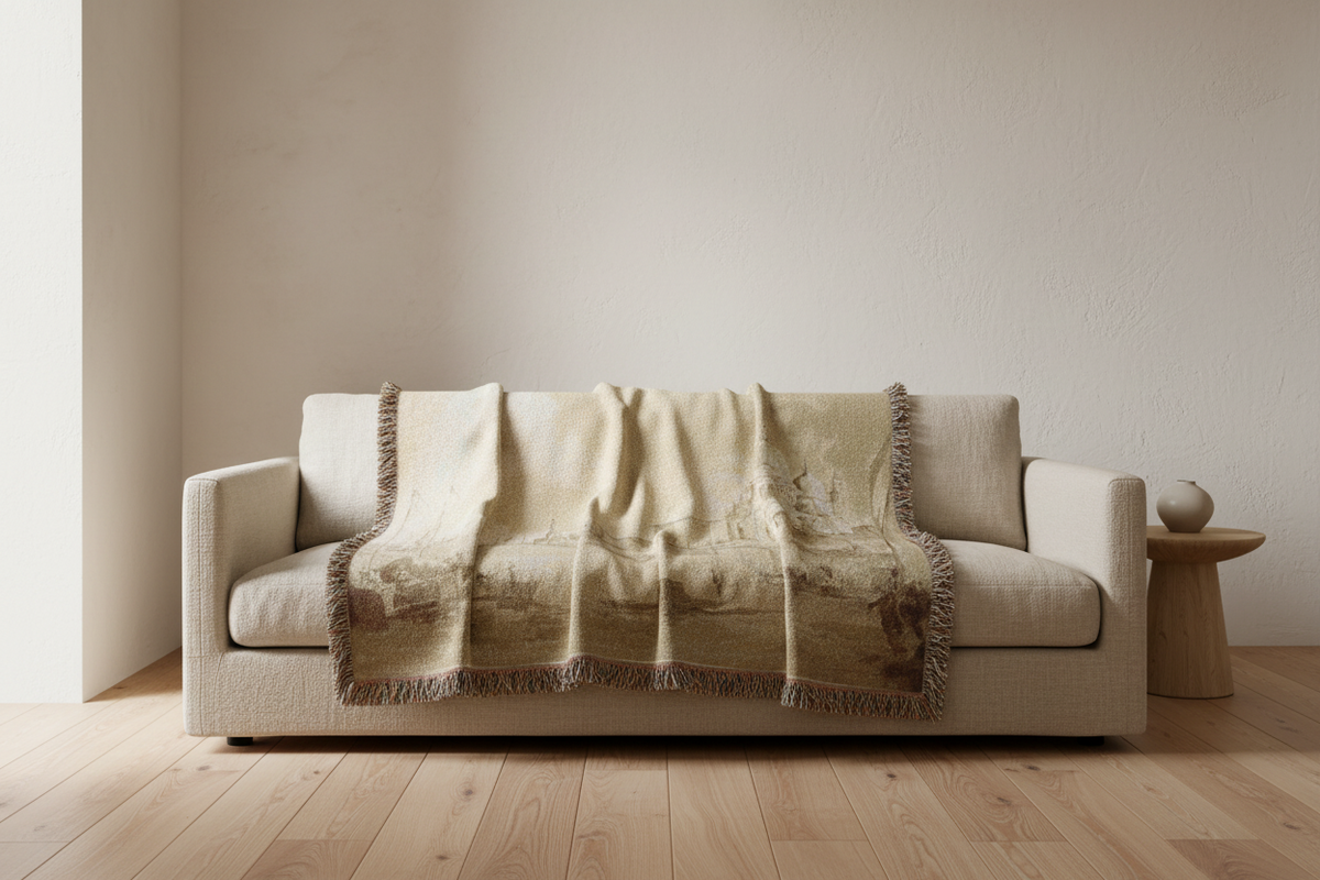 The Bacino di San Marco (imitator of Guardi) Tapestry Blanket
