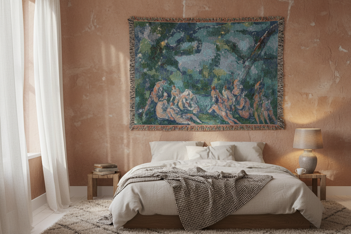 The Bathers — Cézanne Tapestry Blanket