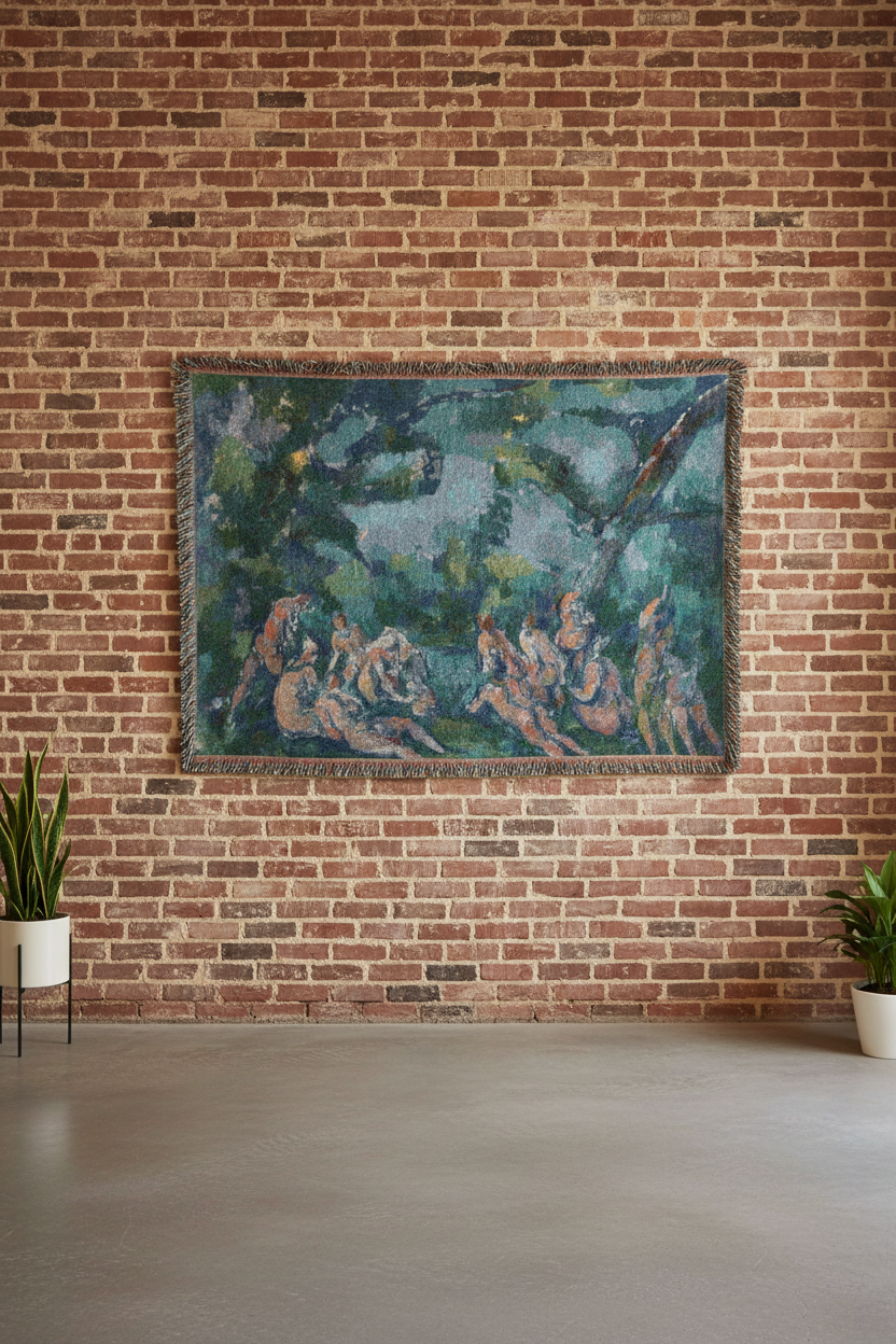 The Bathers — Cézanne Tapestry Blanket