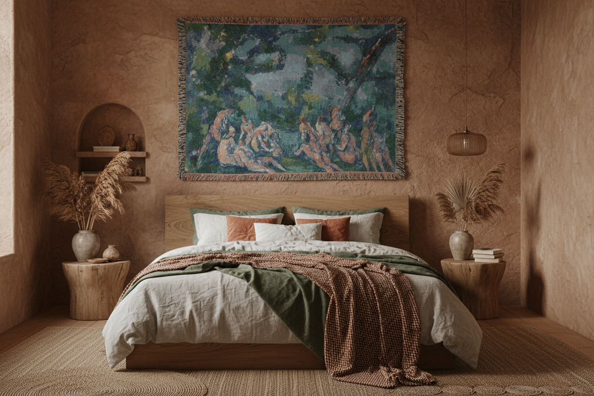 The Bathers — Cézanne Tapestry Blanket