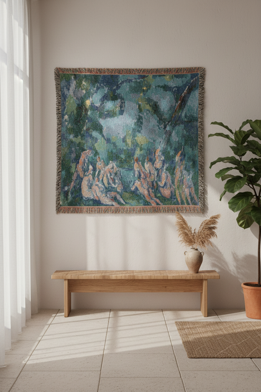 The Bathers — Cézanne Tapestry Blanket