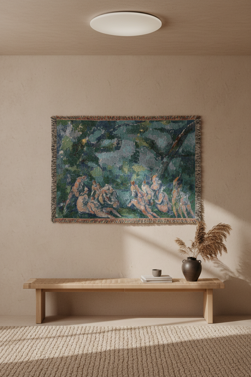 The Bathers — Cézanne Tapestry Blanket