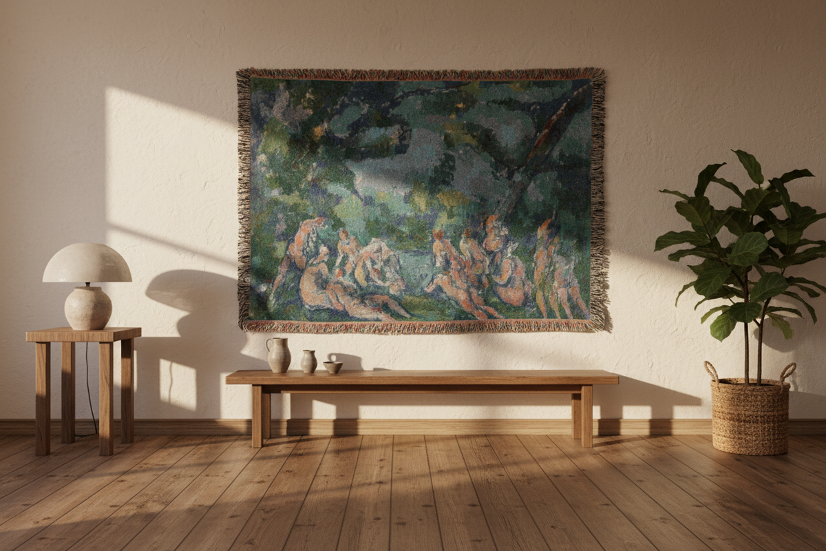 The Bathers — Cézanne Tapestry Blanket