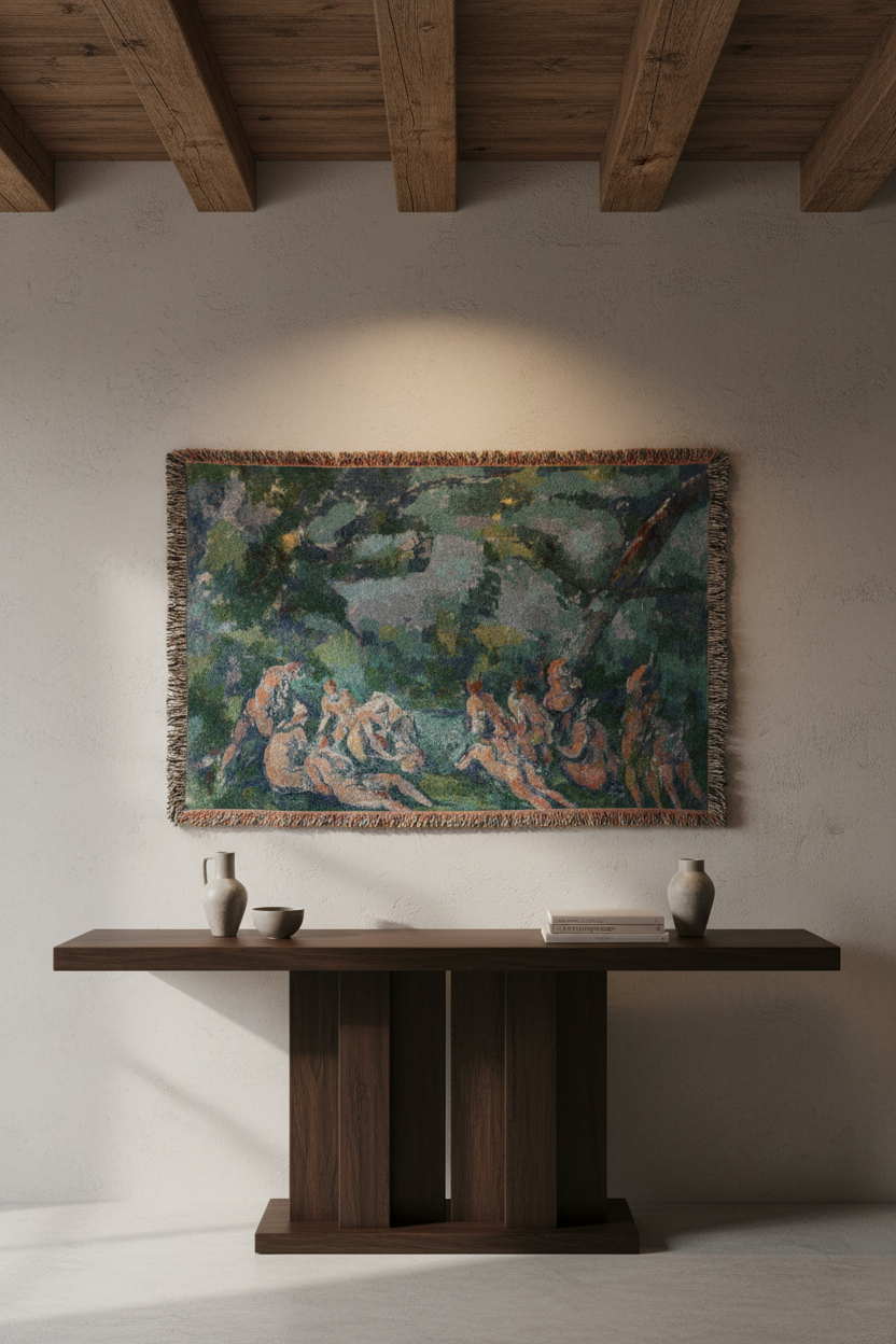 The Bathers — Cézanne Tapestry Blanket