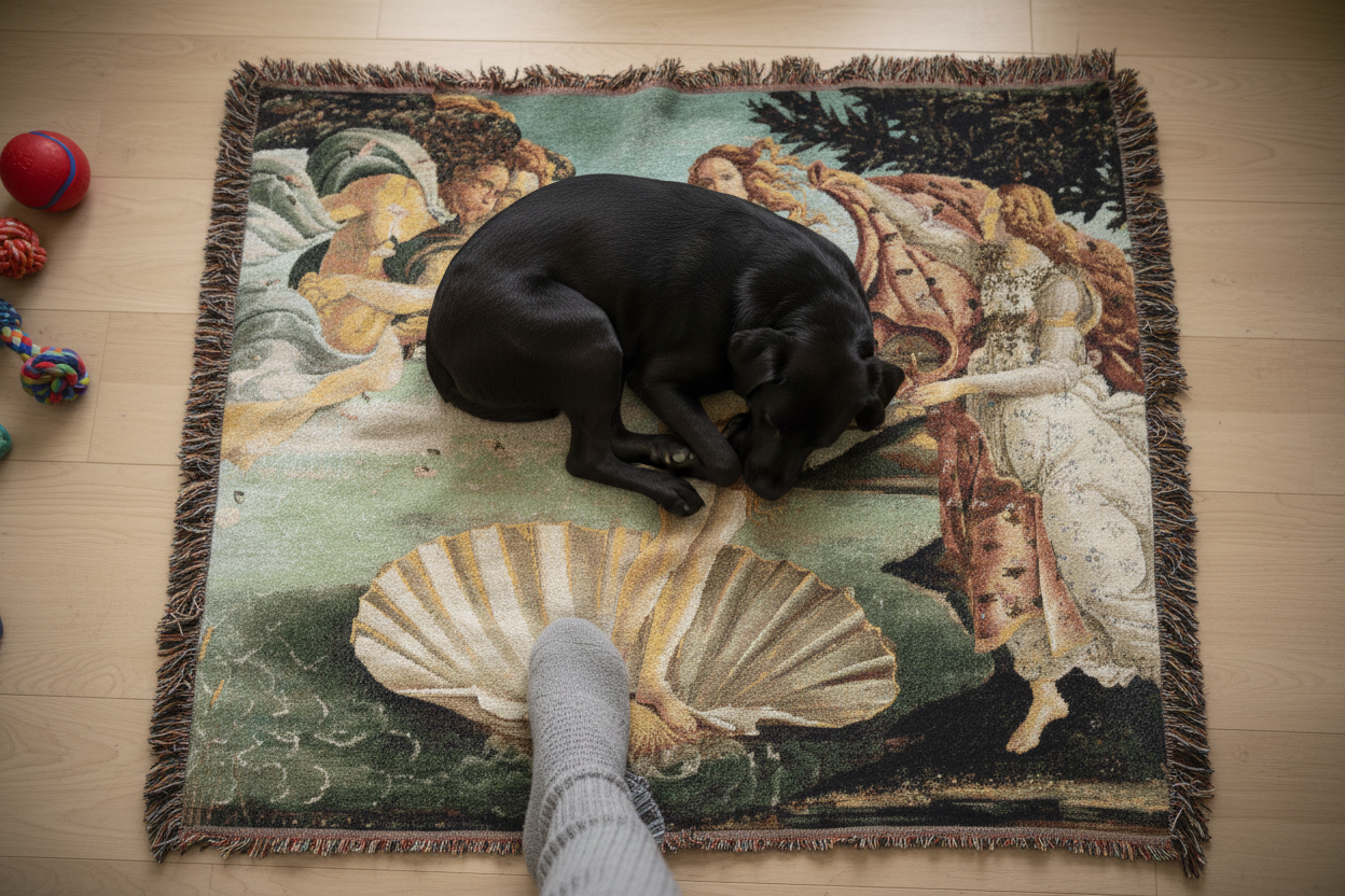 The Birth of Venus — Botticelli Tapestry Blanket