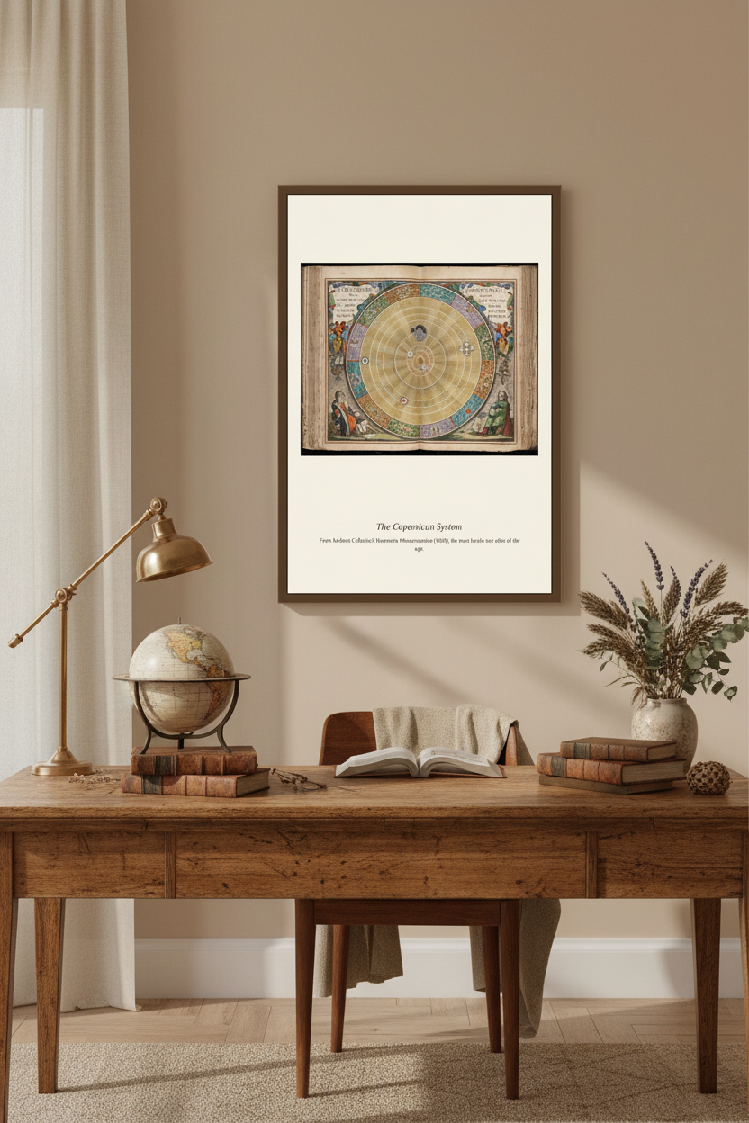 The Copernican System (2) — Antique Celestial Print