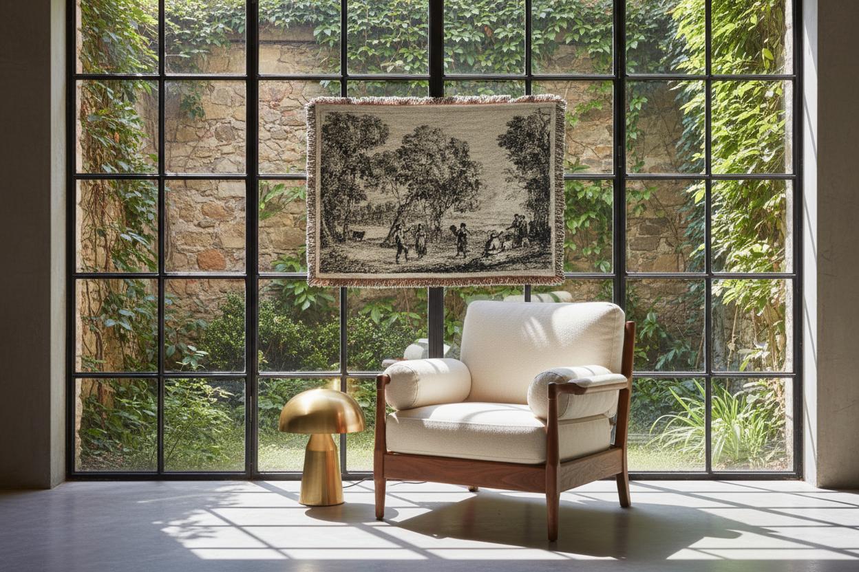 The Country Dance — Lorrain Tapestry Blanket