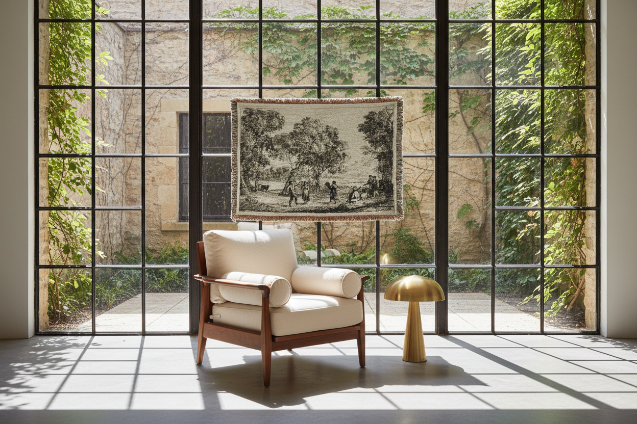 The Country Dance — Lorrain Tapestry Blanket