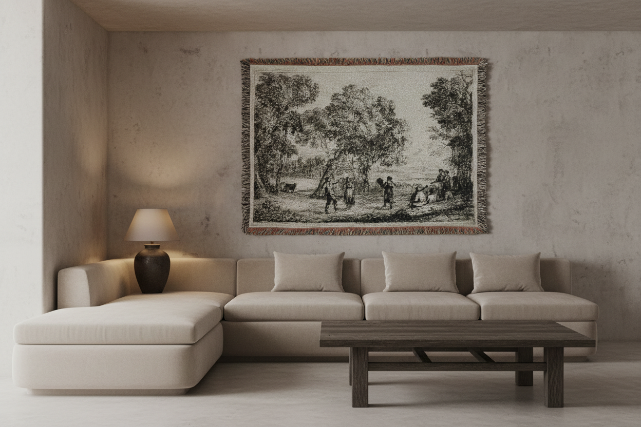 The Country Dance — Lorrain Tapestry Blanket