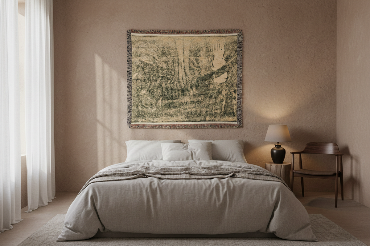 The Devil Speaks — Gauguin Tapestry Blanket