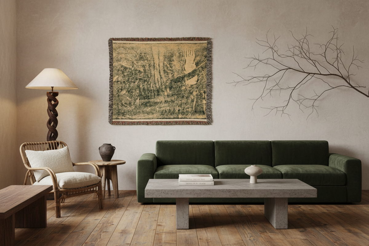 The Devil Speaks — Gauguin Tapestry Blanket