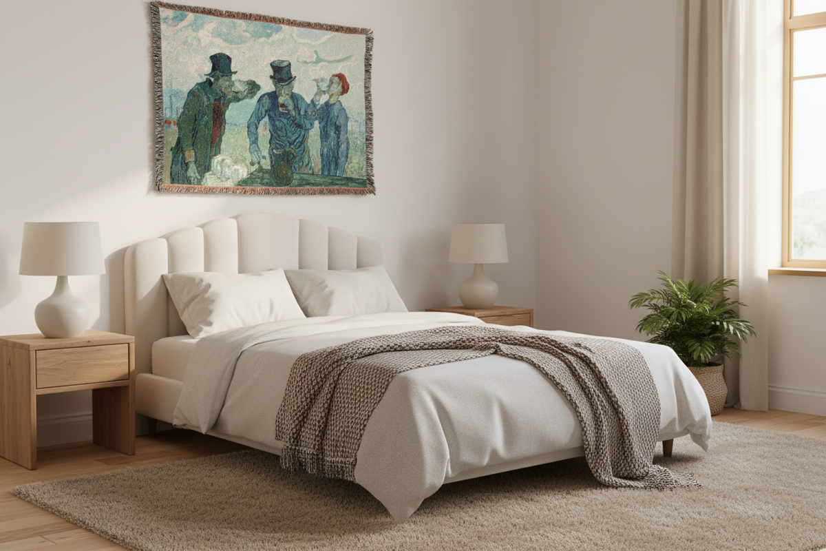 The Drinkers — Van Gogh Tapestry Blanket