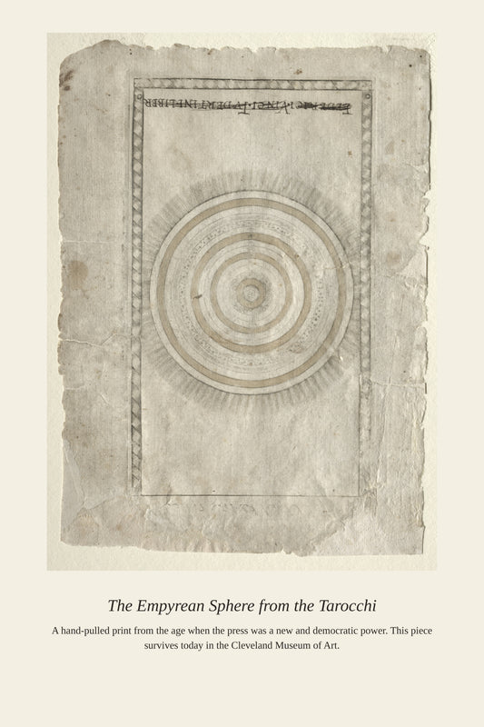 The Empyrean Sphere, Mantegna Tarocchi - Antique Celestial Print