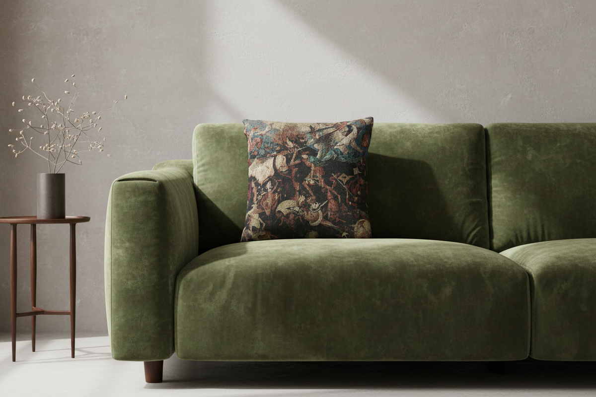 The Fall of the Rebel Angels — Bruegel Pillow