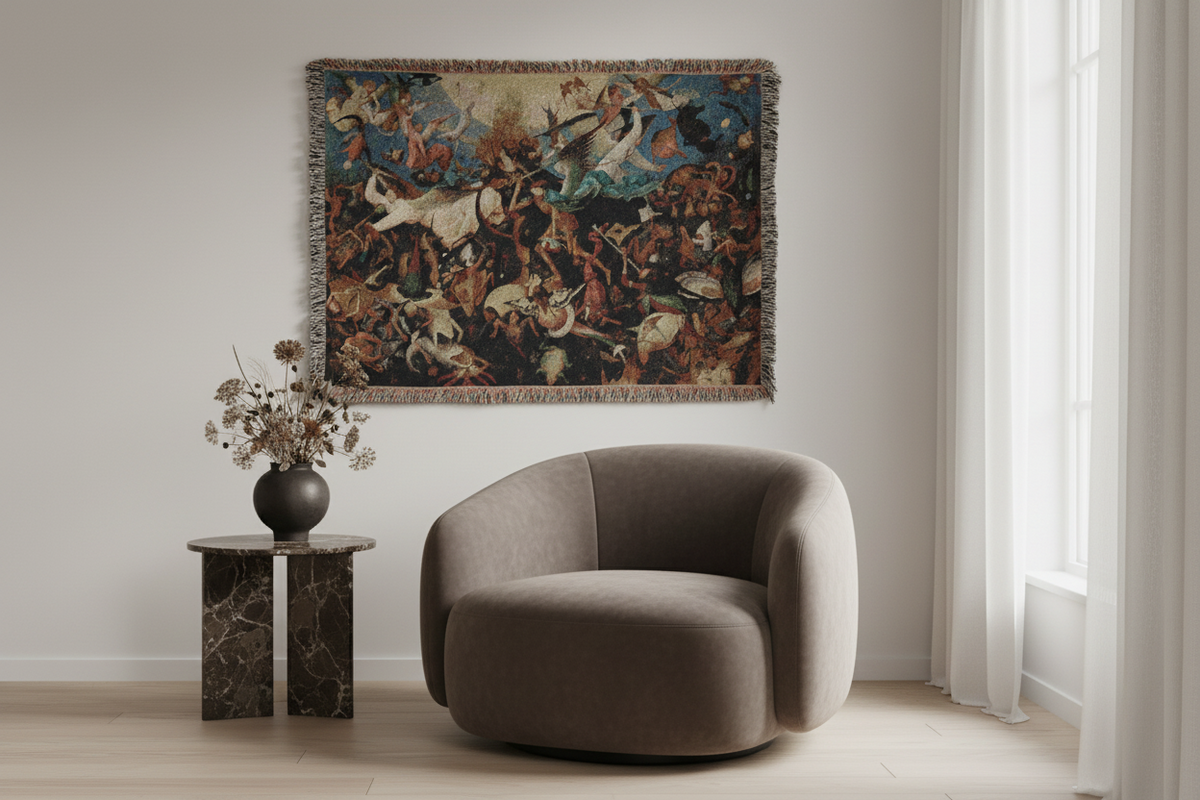 The Fall of the Rebel Angels — Bruegel Tapestry Blanket