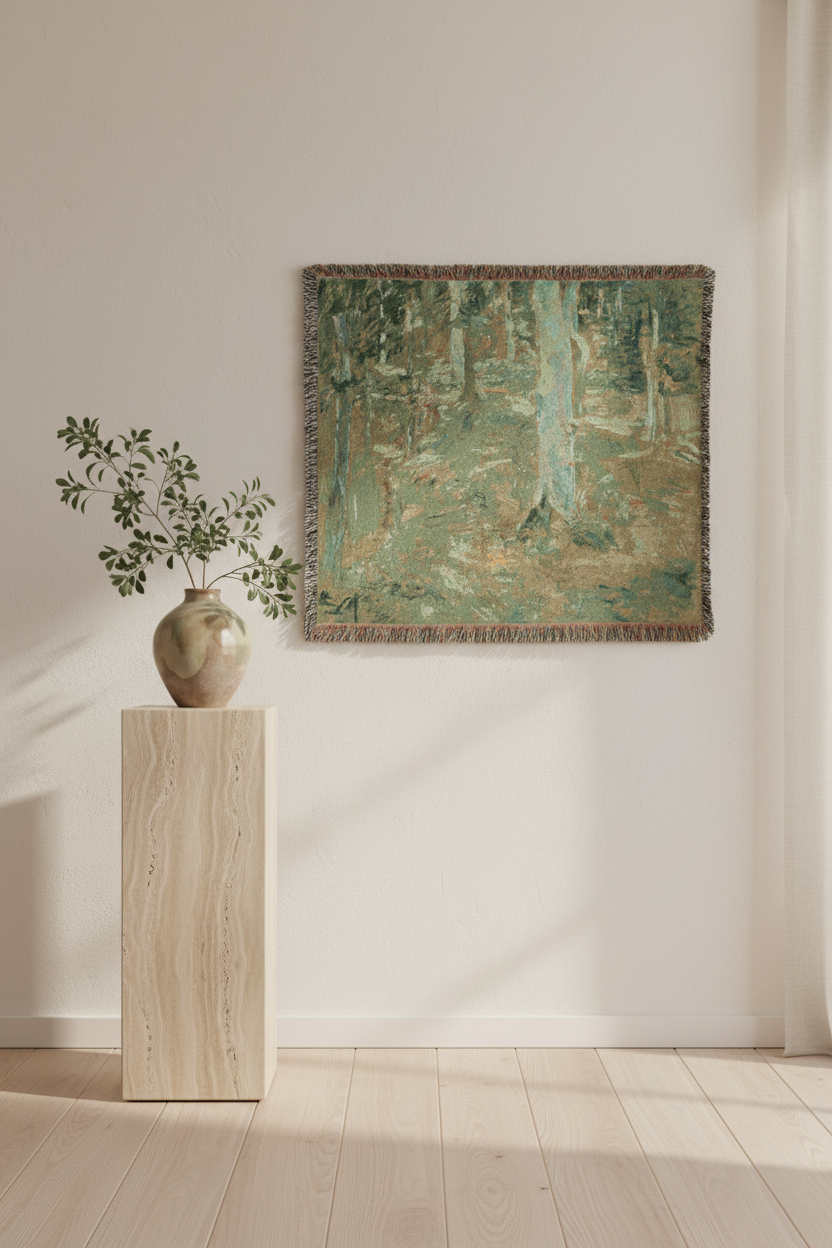 The Forest of Compiègne — Morisot Tapestry Blanket