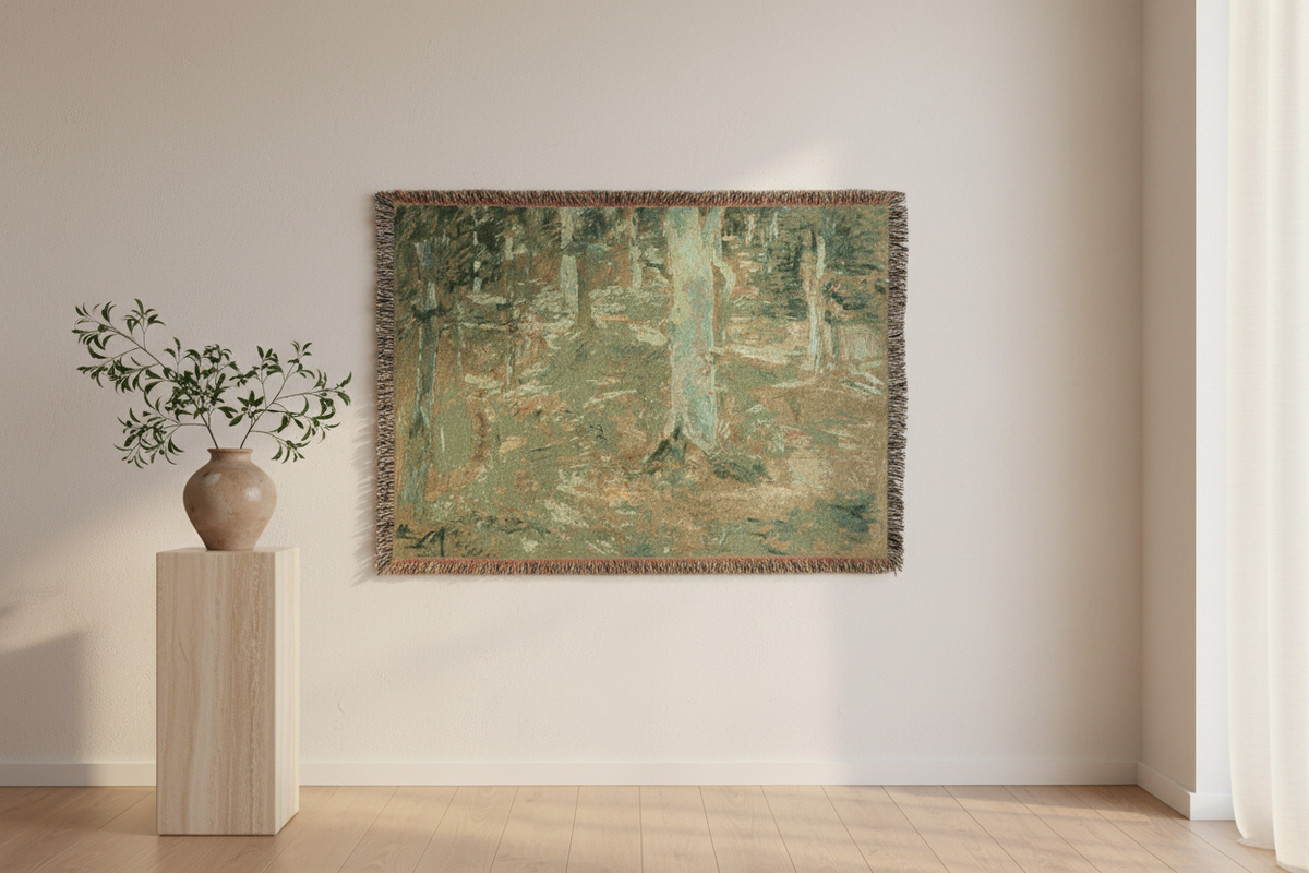 The Forest of Compiègne — Morisot Tapestry Blanket