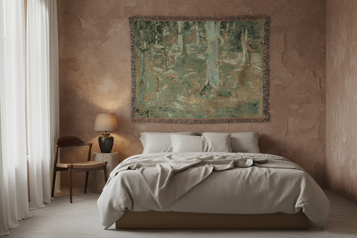 The Forest of Compiègne — Morisot Tapestry Blanket